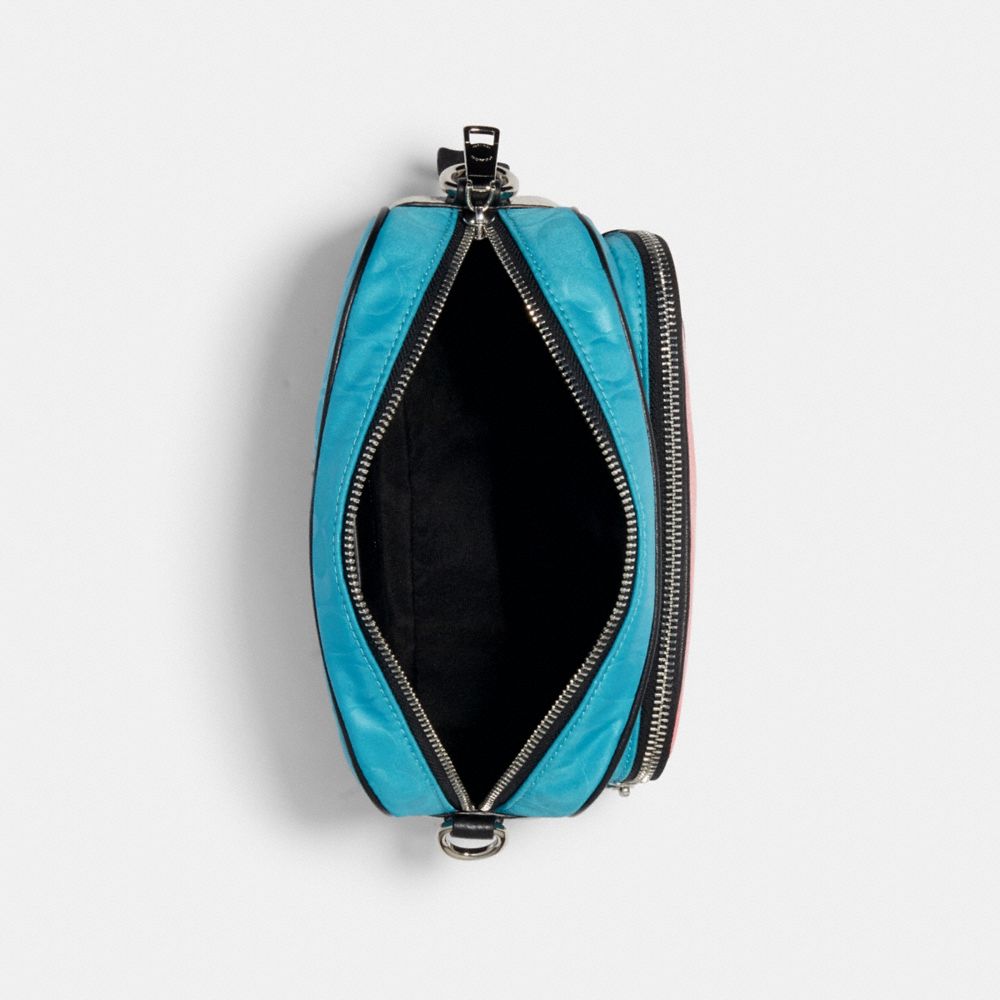 Court Crossbody In Colorblock Signature Nylon With Coach Patch