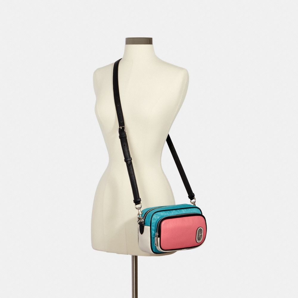 COACH® Outlet | Court Crossbody In Colorblock Signature Nylon With 