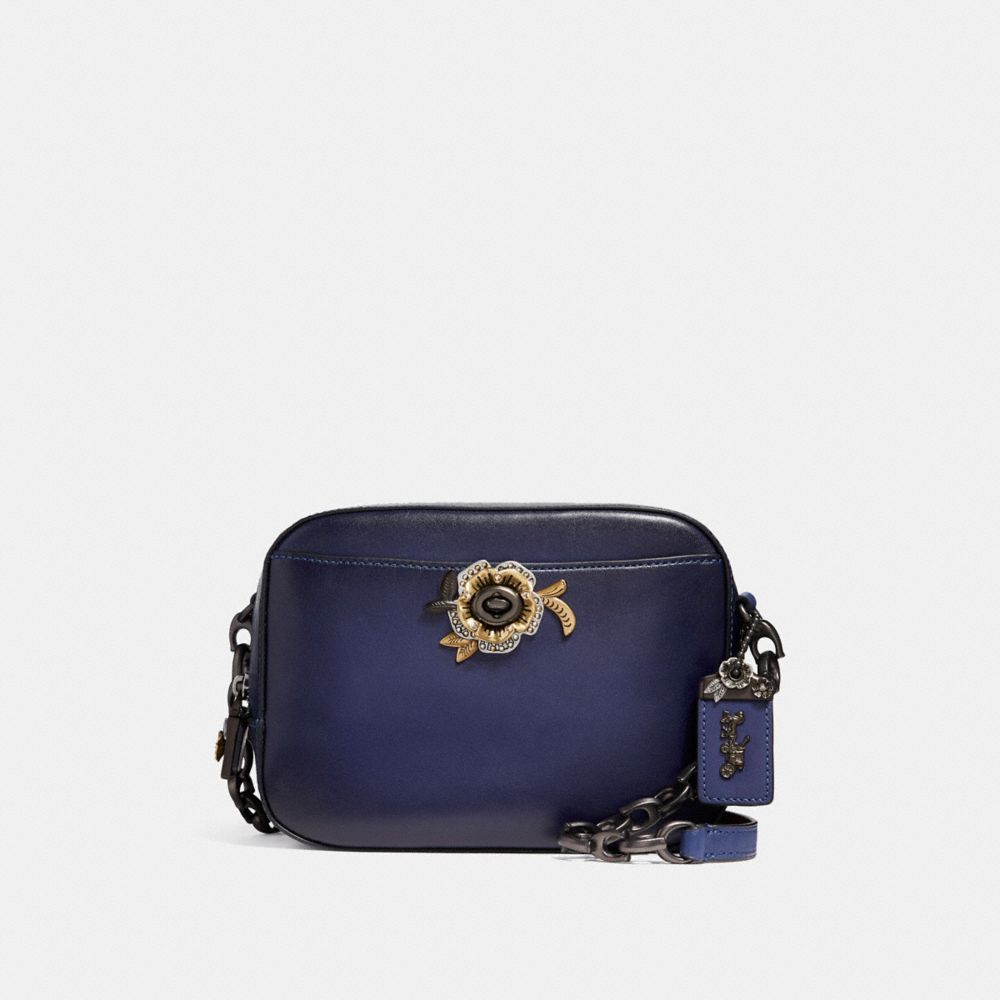 Coach blue cheap rose purse