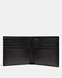 COACH®,DOUBLE BILLFOLD WALLET WITH MASCOT,Leather,Sharky Black,Inside View,Top View