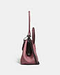 COACH®,MINNIE MOUSE KISSLOCK BAG,Leather,Small,Black Copper/Dusty Rose,Angle View