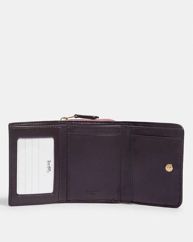 COACH® | Small Trifold Wallet With Butterfly Applique