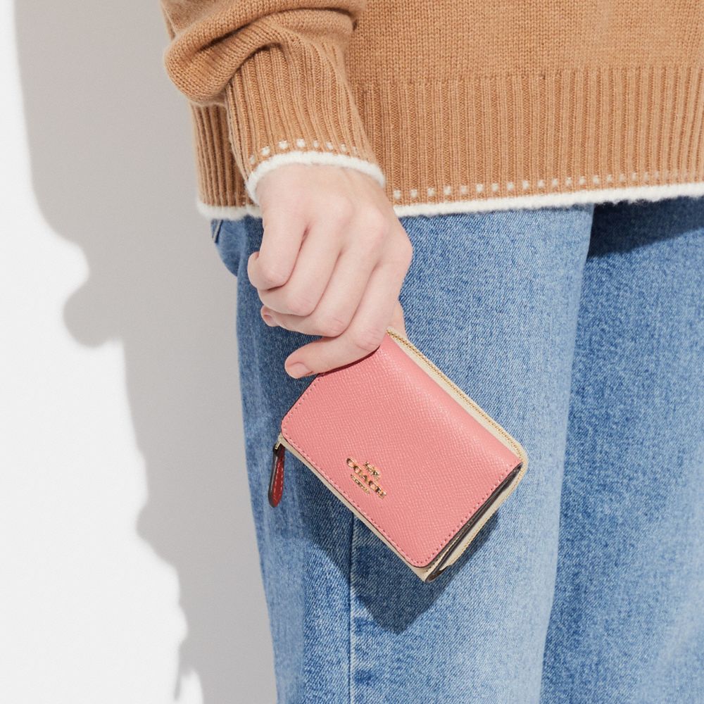 COACH® Outlet  Small Trifold Wallet In Colorblock