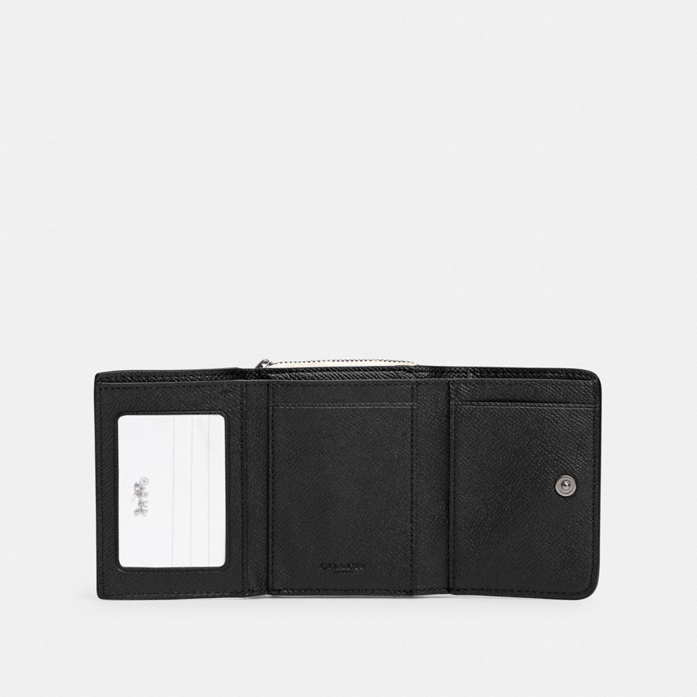 COACH®,Small Trifold Wallet In Colorblock,,Inside View,Top View