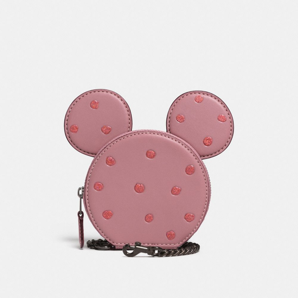 COACH®,Minnie Mouse Coin Case,,Front View
