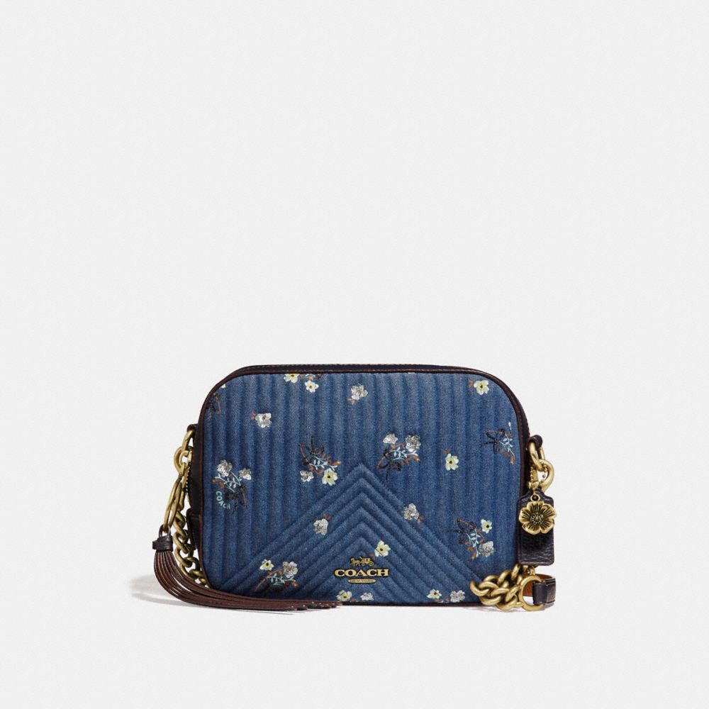 Camera bag with floral bow print new arrivals