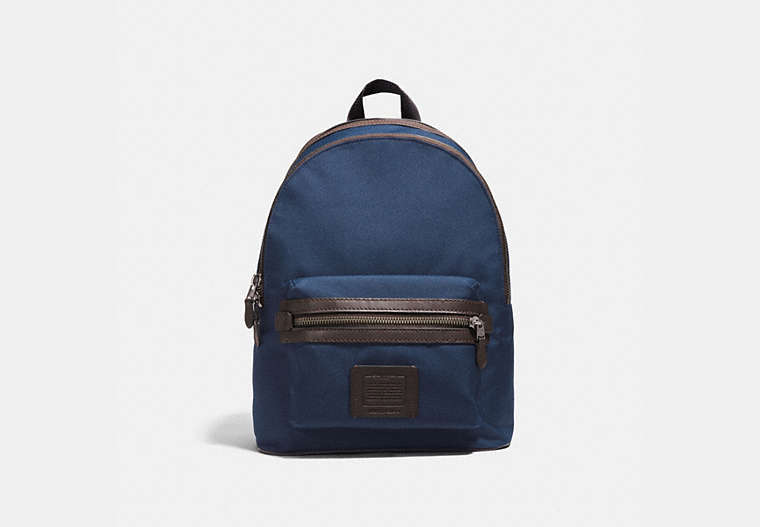 COACH®,ACADEMY BACKPACK,Mixed Material,X-Large,Bright Navy/Chestnut/Black Antique Nickel,Front View