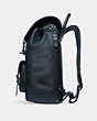 COACH®,BLEECKER BACKPACK,Pebbled Leather,X-Large,Midnight Navy/Black Copper,Angle View
