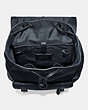 COACH®,BLEECKER BACKPACK,Pebbled Leather,X-Large,Midnight Navy/Black Copper,Inside View,Top View