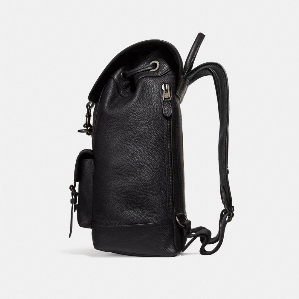 COACH®,BLEECKER BACKPACK,X-Large,Black Copper/Black,Angle View