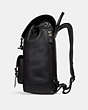 COACH®,BLEECKER BACKPACK,Pebbled Leather,X-Large,Black Copper/Black,Angle View
