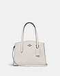 COACH®,CHARLIE CARRYALL 28,Leather,Medium,Gunmetal/Chalk,Front View
