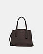 COACH®,CHARLIE CARRYALL 28,Leather,Medium,Gunmetal/Oxblood,Front View