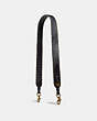 COACH®,STRAP WITH RIVETS,Leather,Brass/Black,Front View