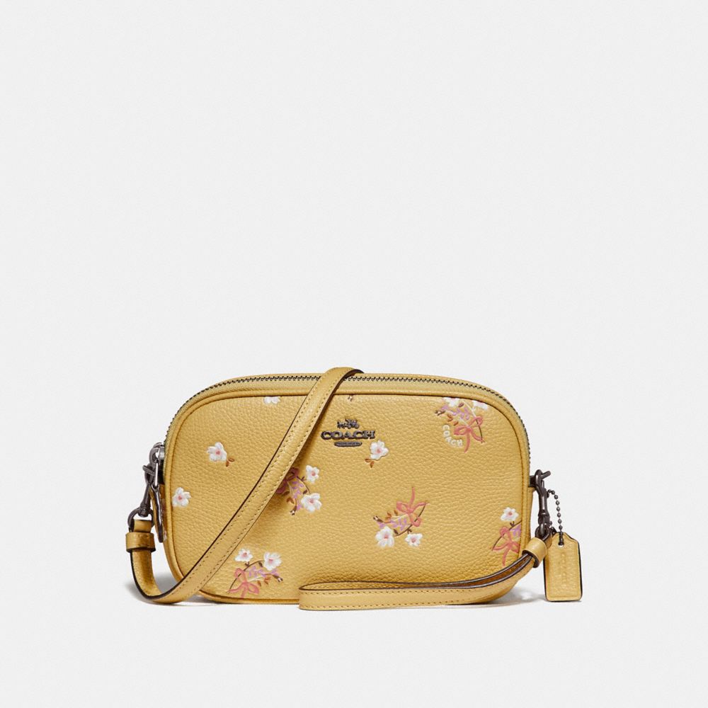 COACH Sadie Crossbody Clutch With Floral Bow Print