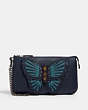 Large Wristlet With Butterfly Applique
