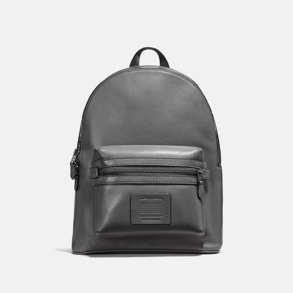 COACH®,ACADEMY BACKPACK,Leather,X-Large,Light Antique Nickel/Heather Grey,Front View