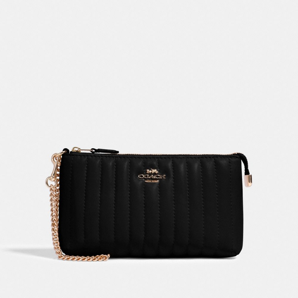 Coach Large Wristlet with Quilting 91547 Im/Black