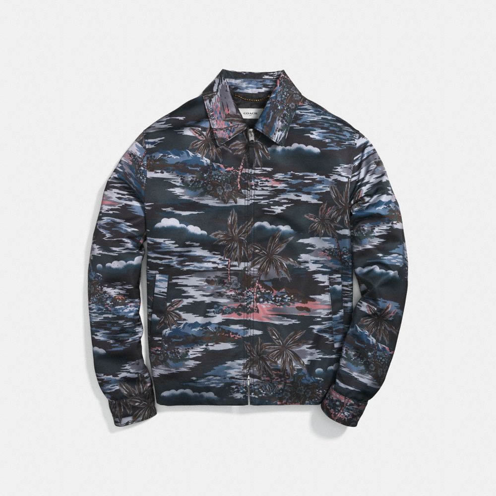 Hawaiian Print Skater Jacket