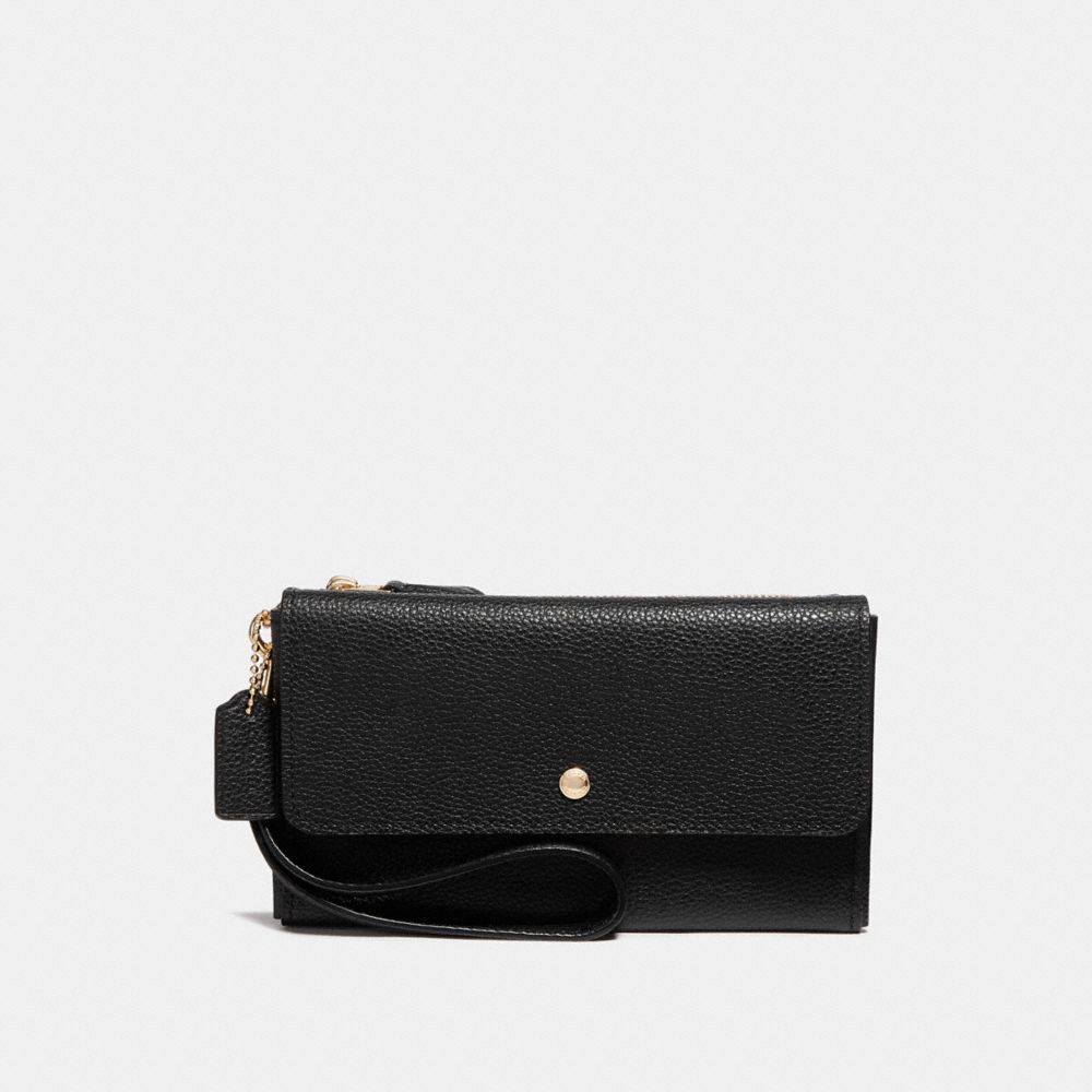 COACH®,Triple Small Wallet,,Front View