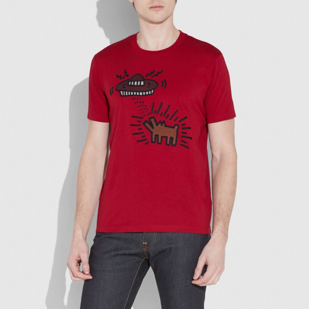 【COACH×KeithHaring】　吠える犬　Tシャツ　XS COACH×KeithHaring】 吠える犬 Tシャツ XS