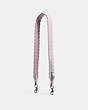 COACH®,STRAP WITH SCALLOPED DETAIL,Pebbled Leather,Mini,Silver/Ice Pink,Front View