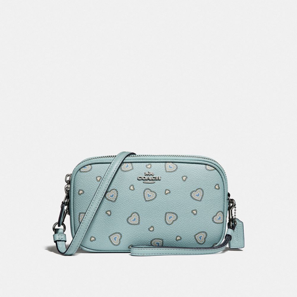 COACH Crossbody Clutch With Western Heart Print