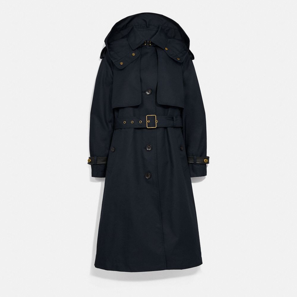 COACH トレンチコート 
コーチ　コート COACH コーチ トレンチコート サイズ:SP ネイビー レディース