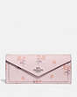 Soft Wallet With Floral Bow Print