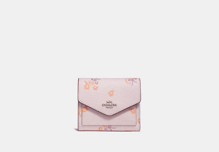 Small Wallet With Floral Bow Print