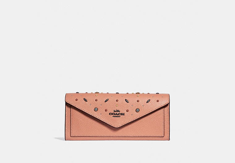 Soft Wallet With Prairie Rivets