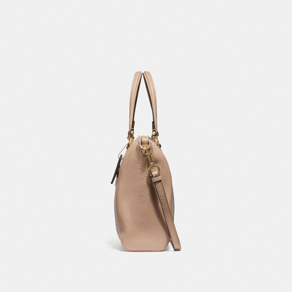 Coach jacquard prairie online satchel