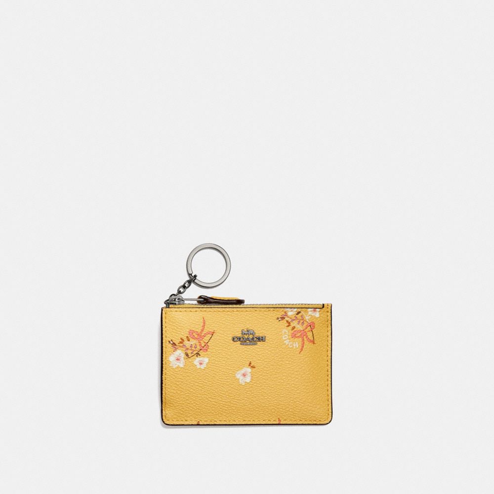 Coach mini skinny id case floral new arrivals