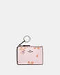Mini Skinny Id Case With Floral Bow Print
