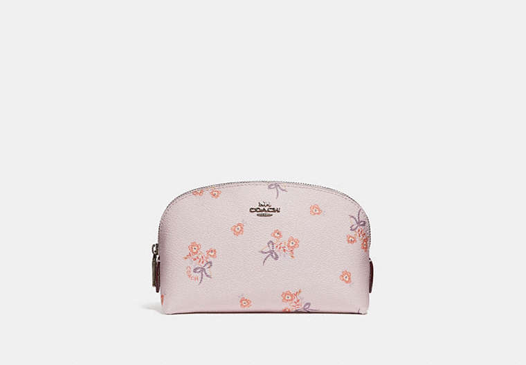 Cosmetic Case 17 With Floral Bow Print