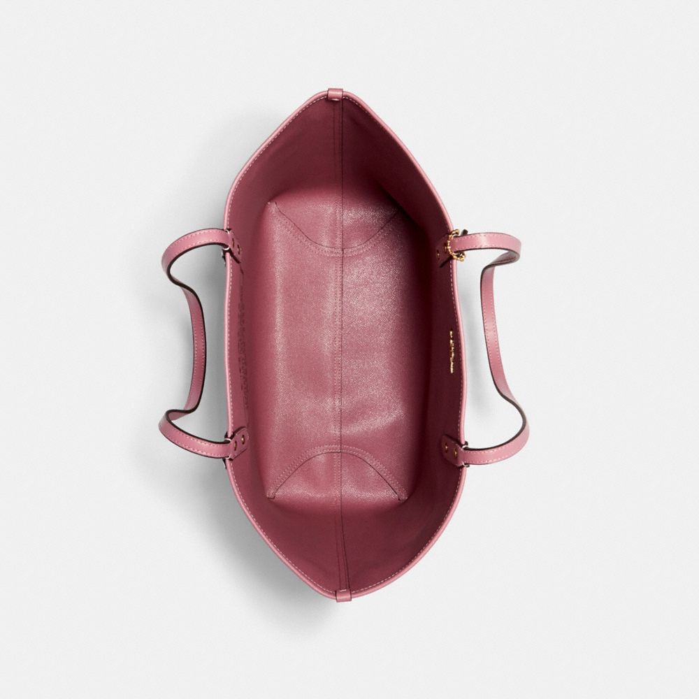 Reversible City Tote In Signature Canvas With Prairie Rose Print