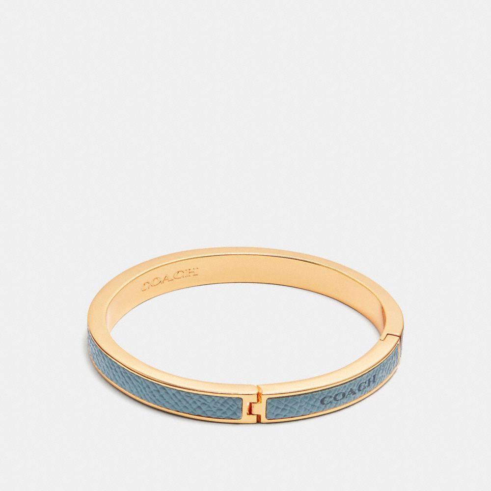 Coach Plaque Hinged Bangle