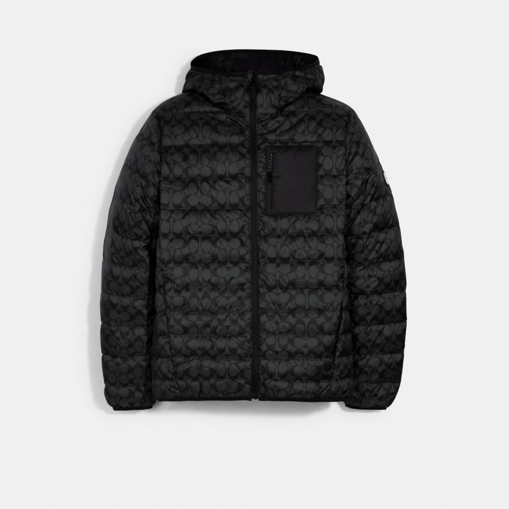 COACH® | Packable Hooded Down Jacket