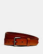 COACH®,JEANS BELT,Leather,GM/Pepper,Front View