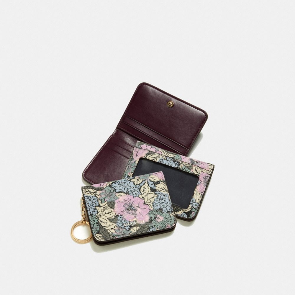 COACH®: Complimentary Bifold Card Case With Floral Print