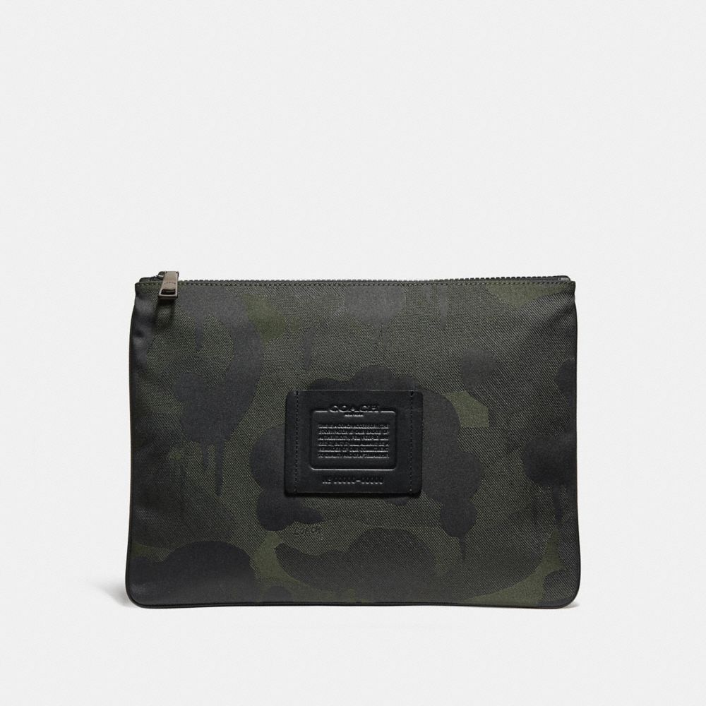 COACH® | Large Multifunctional Pouch With Camo Print