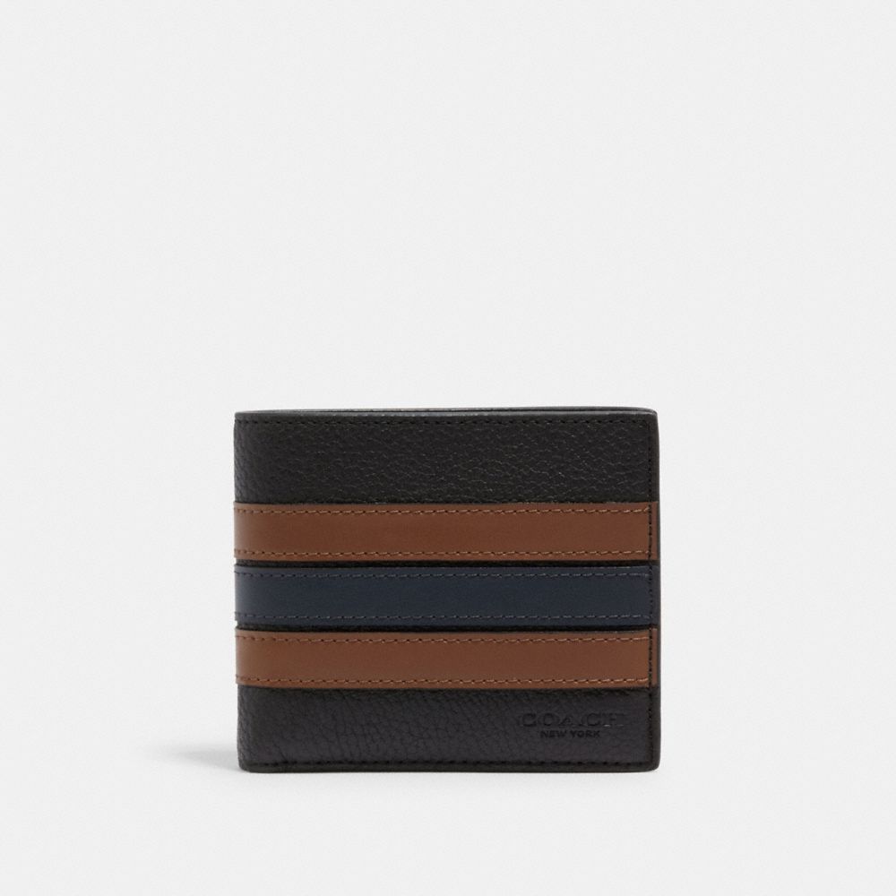 Striped coach 2025 wallets for women