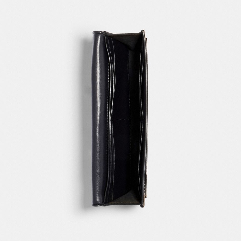COACH®,Slim Envelope Wallet In Signature Canvas,,Inside View,Top View