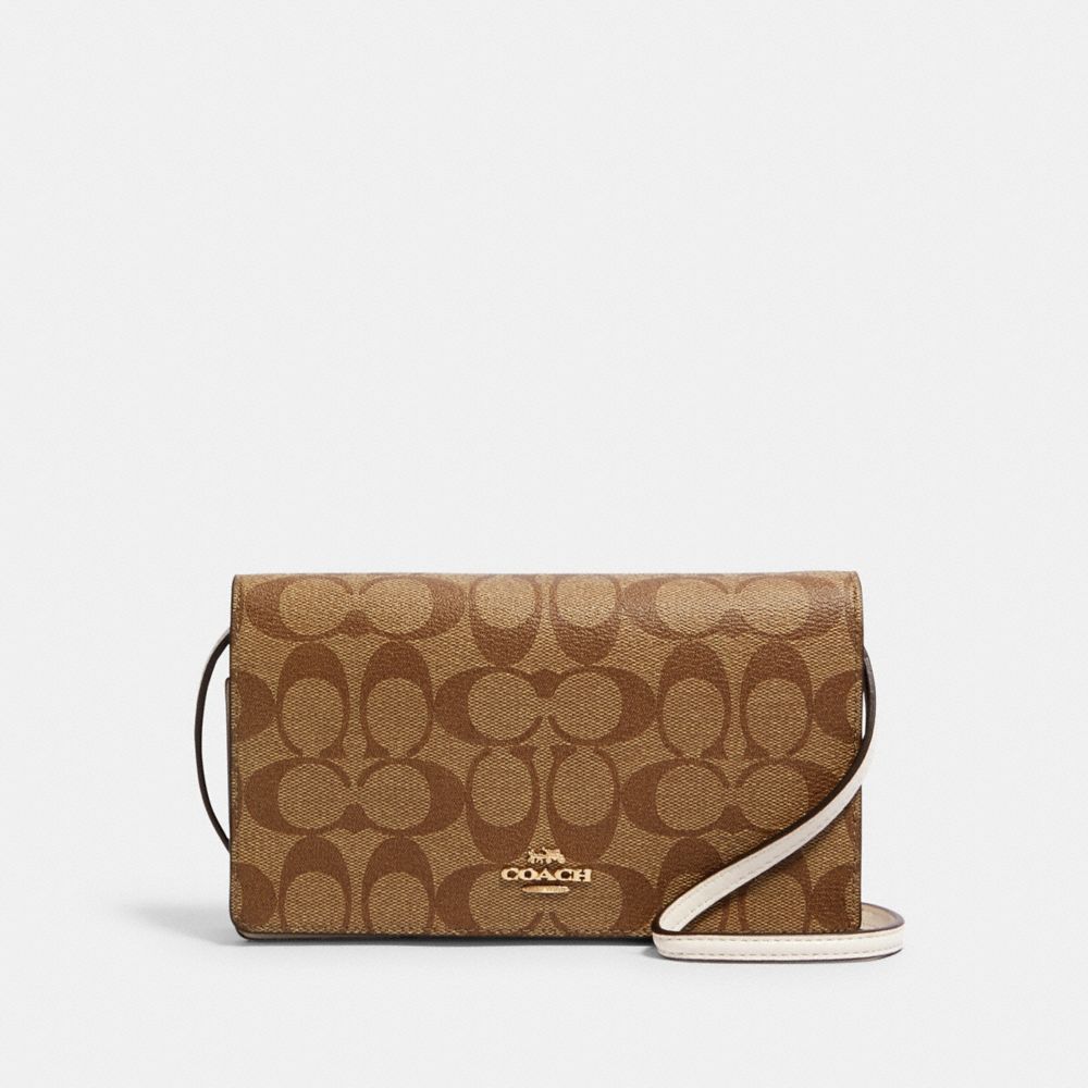 Anna foldover crossbody online clutch rainbow