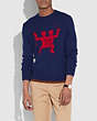COACH®,COACH X KEITH HARING SWEATER,Other,NAVY,Front View