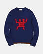 COACH®,COACH X KEITH HARING SWEATER,Other,NAVY,Scale View