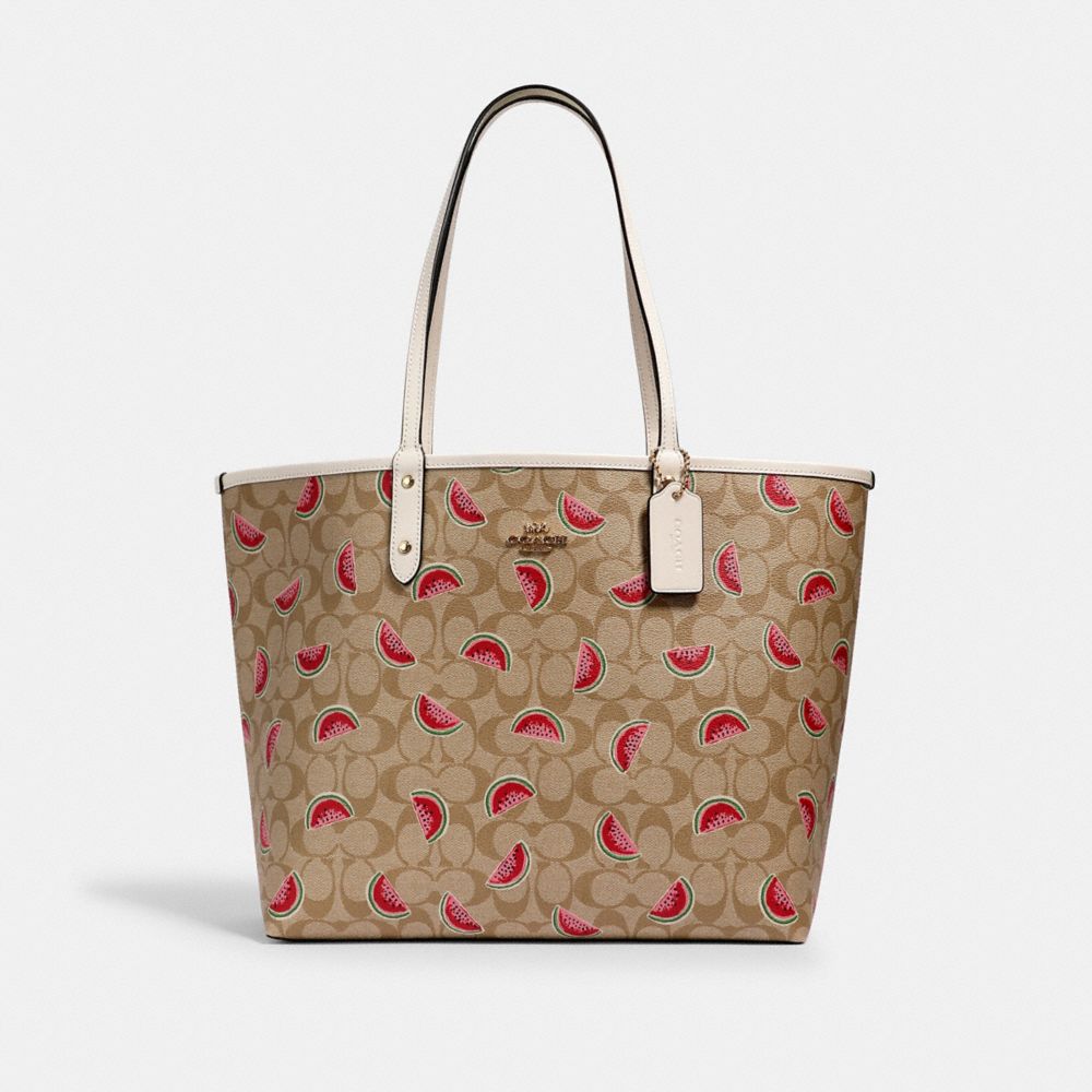 Coach reversible deals tote bag