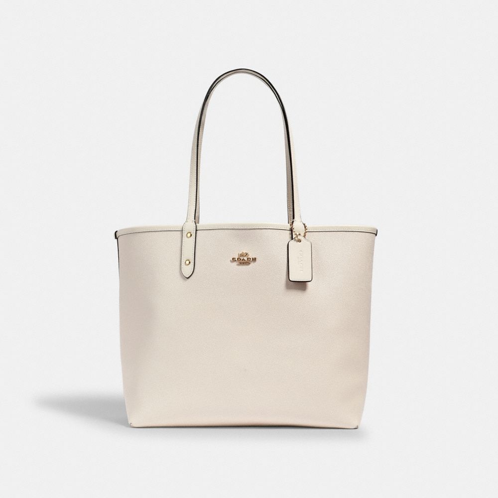 Coach Outlet City Tote in Signature Canvas - White