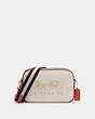 COACH®,JES CROSSBODY IN COLORBLOCK,Leather,Gold/Chalk Peacock Multi,Front View