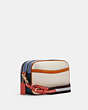 COACH®,JES CROSSBODY IN COLORBLOCK,Leather,Gold/Chalk Peacock Multi,Angle View